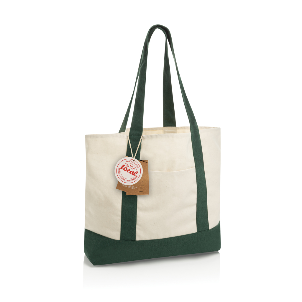 XD Xclusive SHOP LOCAL AWARE™ recycled cotton 350gsm Tote bag