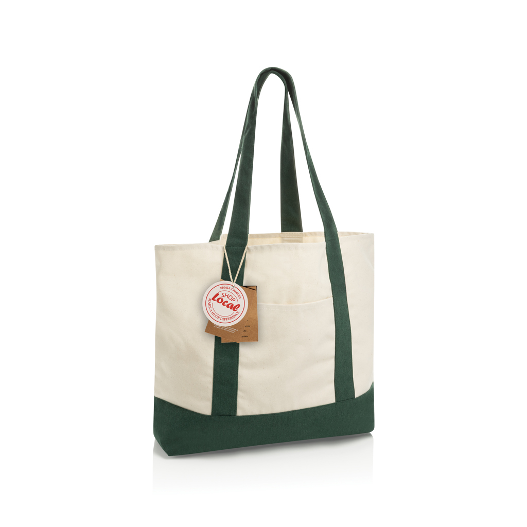 XD Xclusive SHOP LOCAL AWARE™ recycled cotton 350gsm Tote bag