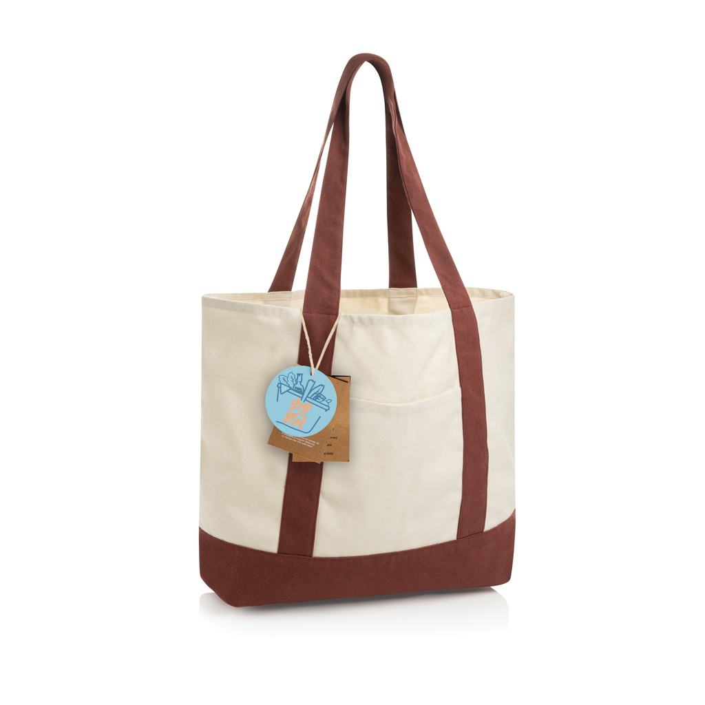 XD Xclusive SHOP LOCAL AWARE™ recycled cotton 350gsm Tote bag