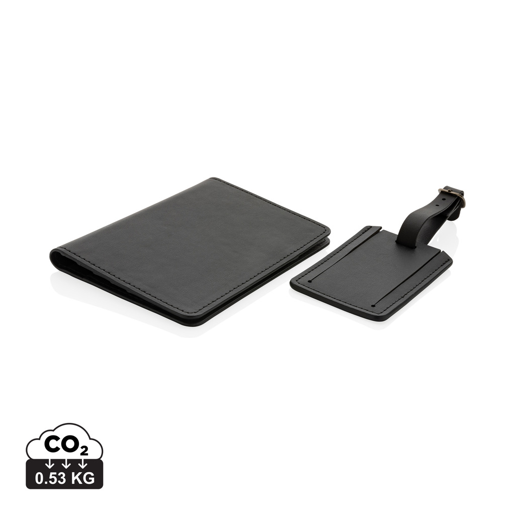 Swiss Peak Swiss Peak GRS recycled PU travel gift set