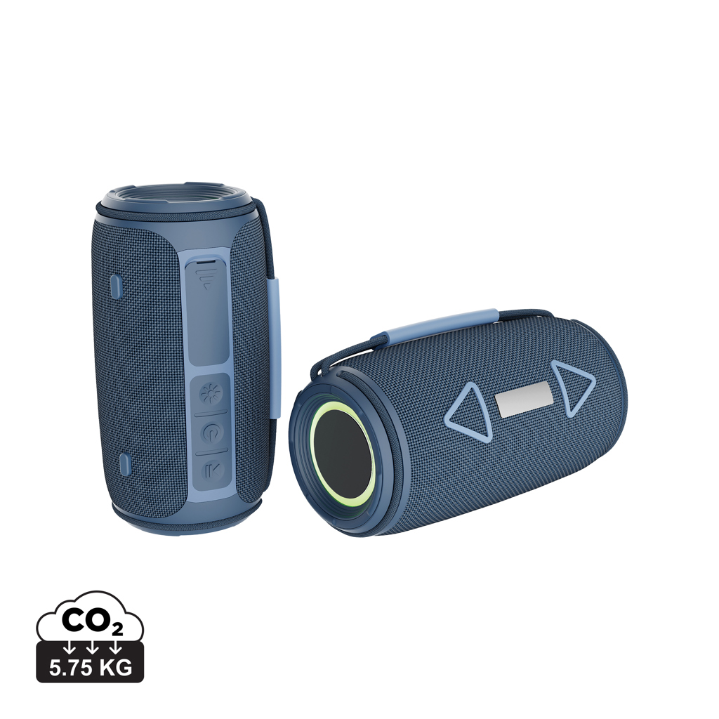 XD Collection Prisma RCS recycled plastic IPX 4 waterpoof 16W speaker