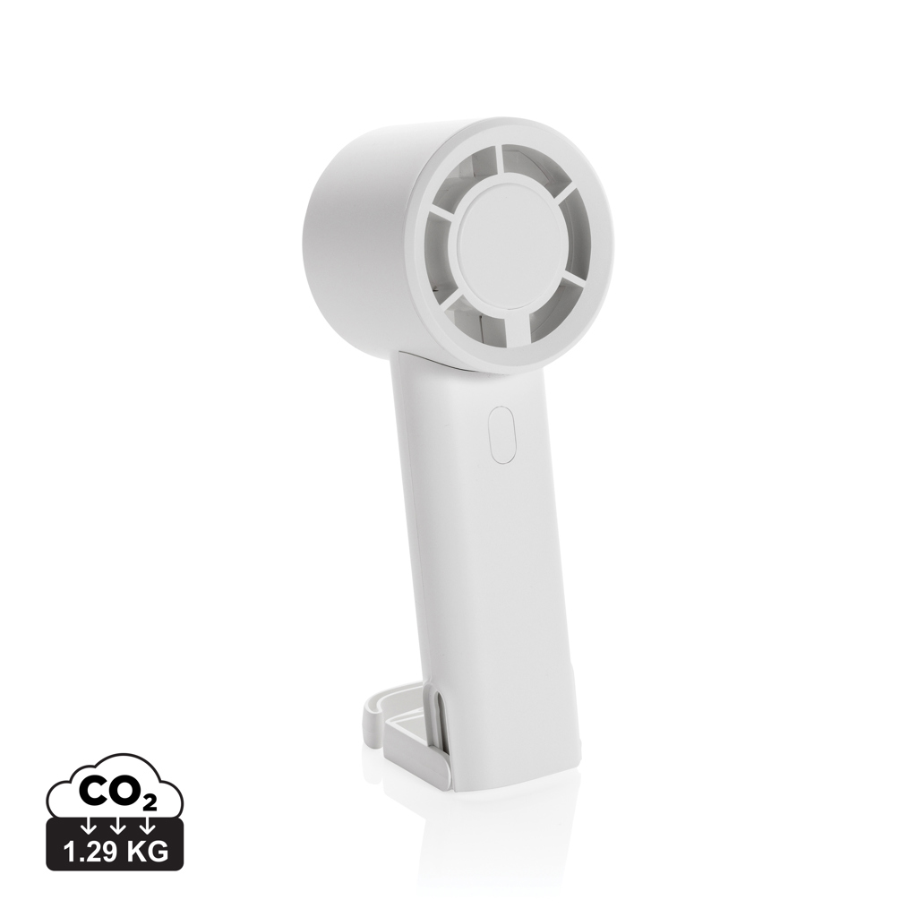 XD Collection Twist RCS recycled plastic re-chargeable portable fan
