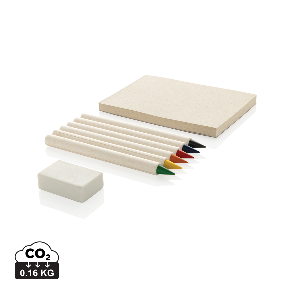 XD Collection Micki GRS infinity 6pc colouring pencil set with notepad