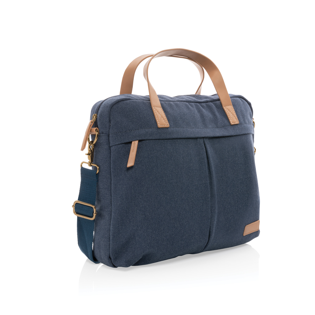 XD Collection Impact AWARE™ 16 oz. recycled canvas laptop bag