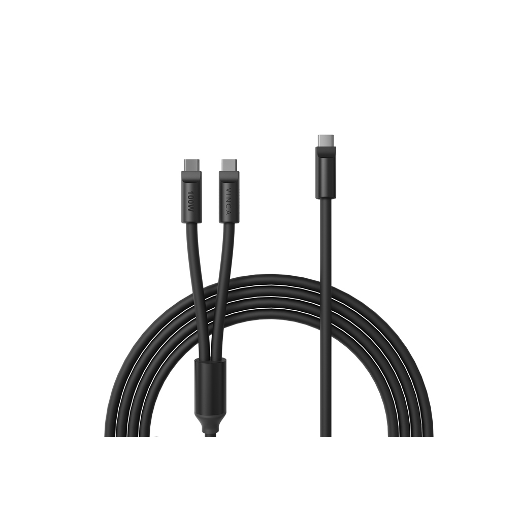 Vinga VINGA Baltimore silicone multi charging cable (C+2C)