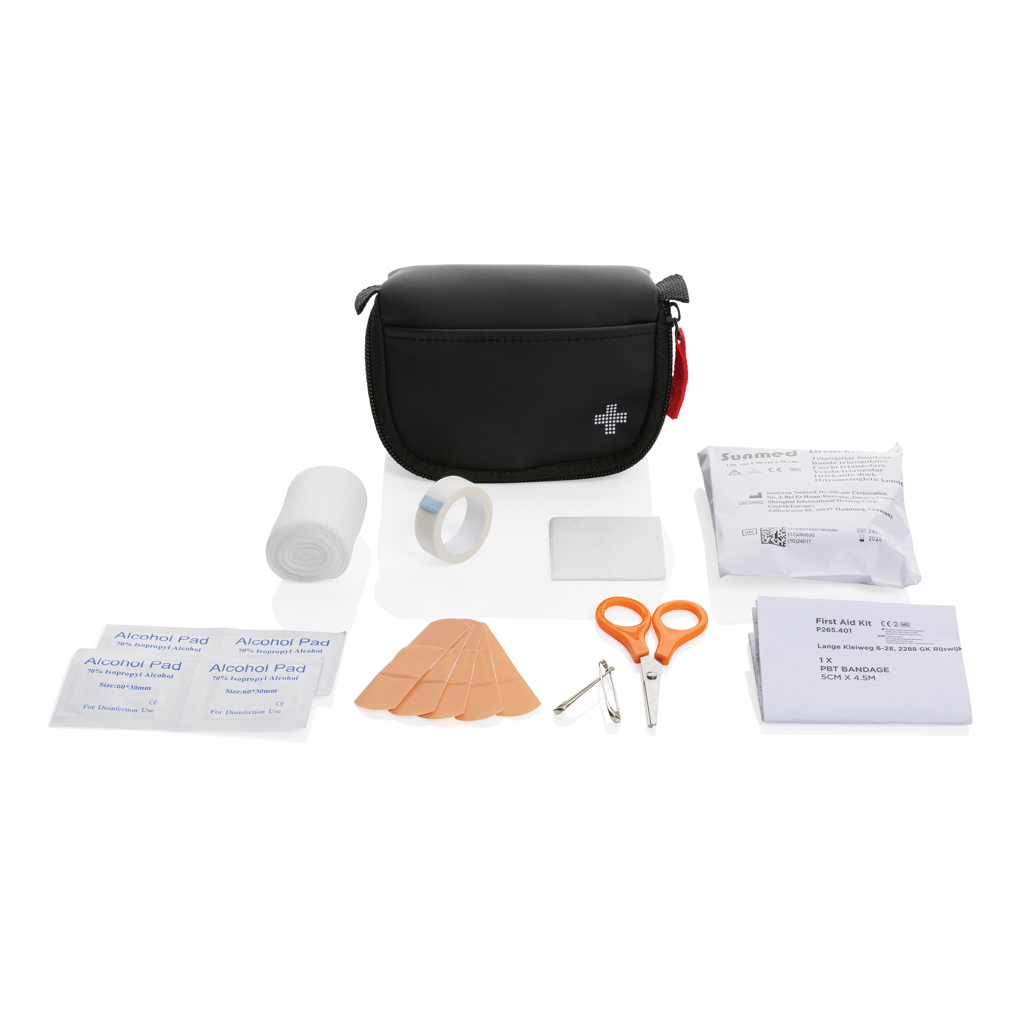 XD Collection RCS recycled nubuck PU pouch first aid set mailable