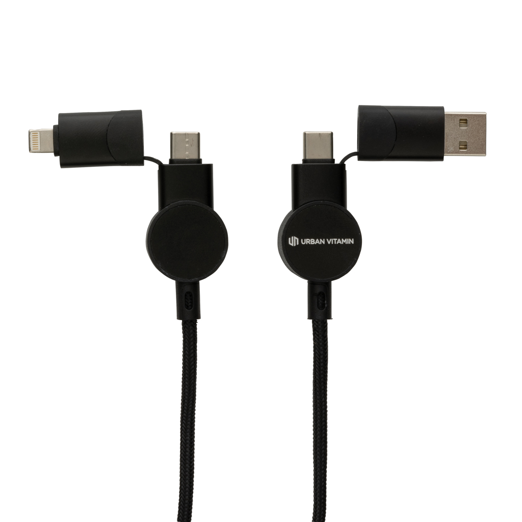 Urban Vitamin Oakland RCS recycled plastic 6-in-1 fast charging 45W cable