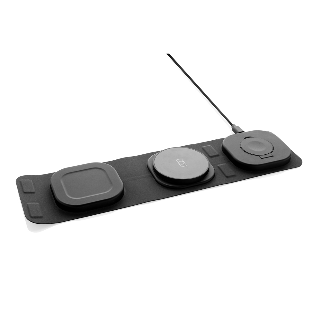 Swiss Peak Swiss Peak RCS rplastic 3-in-1 wireless 15W travel charger