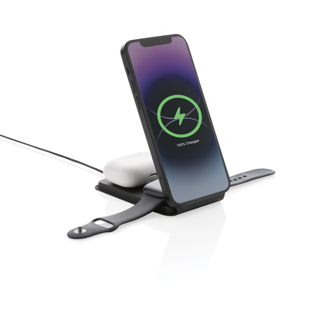 Swiss Peak Swiss Peak RCS rPU 15W  3-in-1 magnetic wireless charger