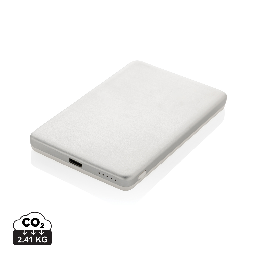XD Collection Orion RCS recycled aluminium 5000 mah 5W magnetic powerbank