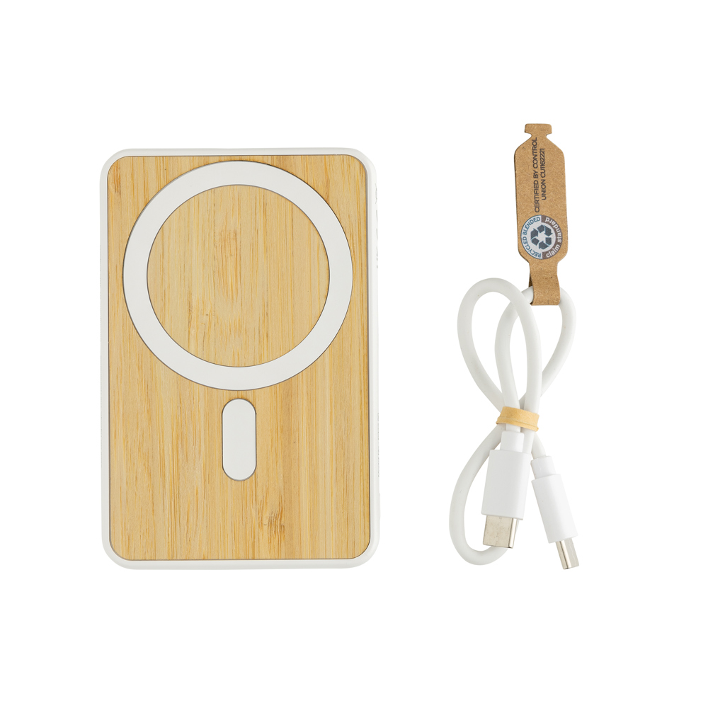 XD Collection Zen RCS rplastic 5000 mah 5W magnetic bamboo powerbank