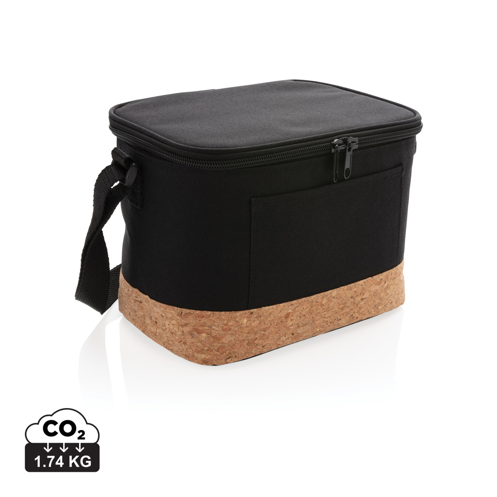 XD Collection Two tone cooler bag with cork detail