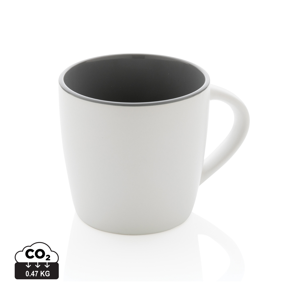 XD Collection Ceramic mug with coloured inner 300ml