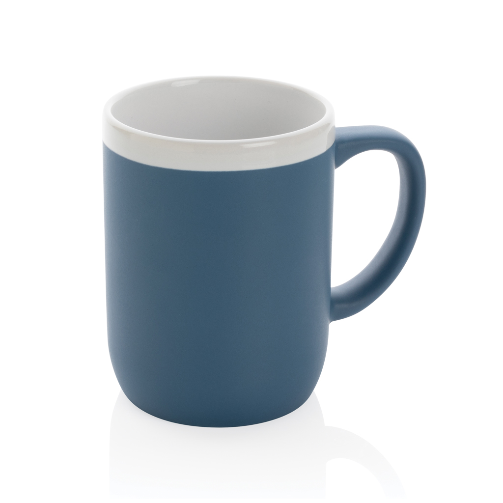 XD Collection Ceramic mug with white rim 300ml