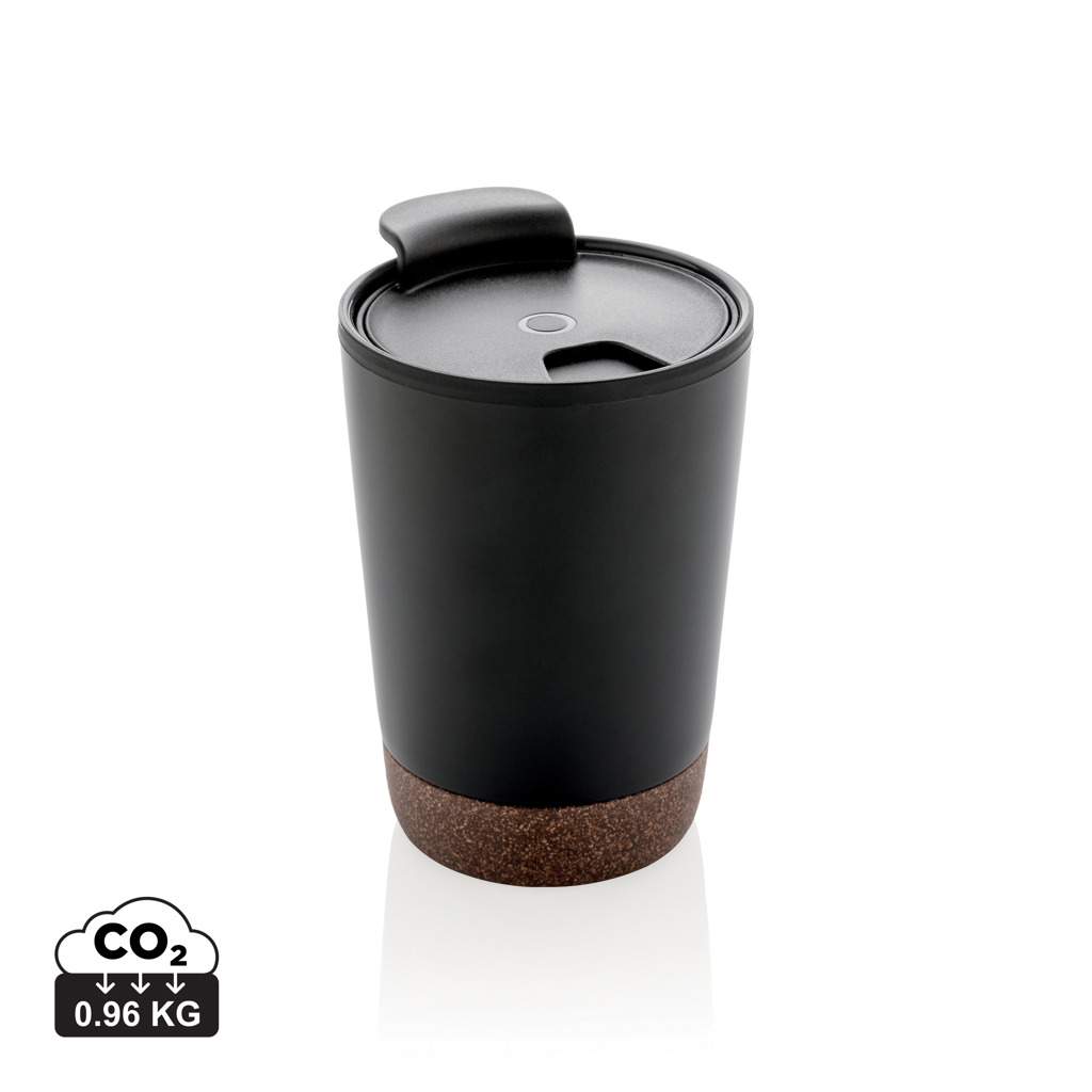 XD Collection RCS Recycled stainless steel cork coffee tumbler