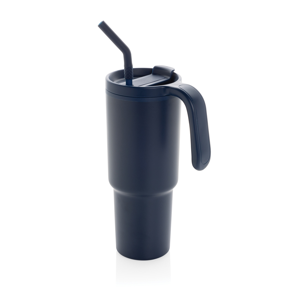 XD Collection Graphic 360 RCS certified recycled steel tumbler 900ml
