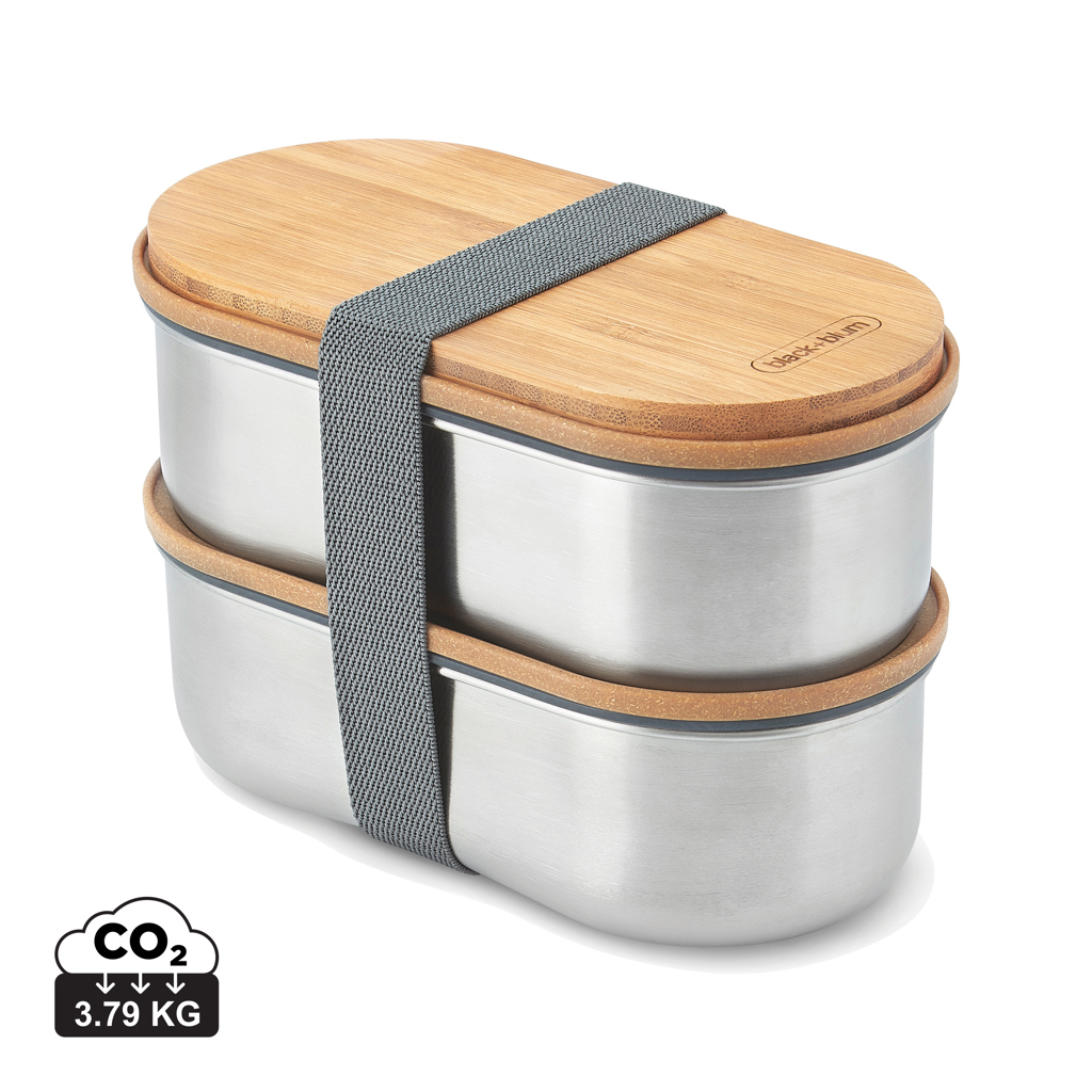 Black + Blum Black+Blum Stainless Steel Double Bento Box