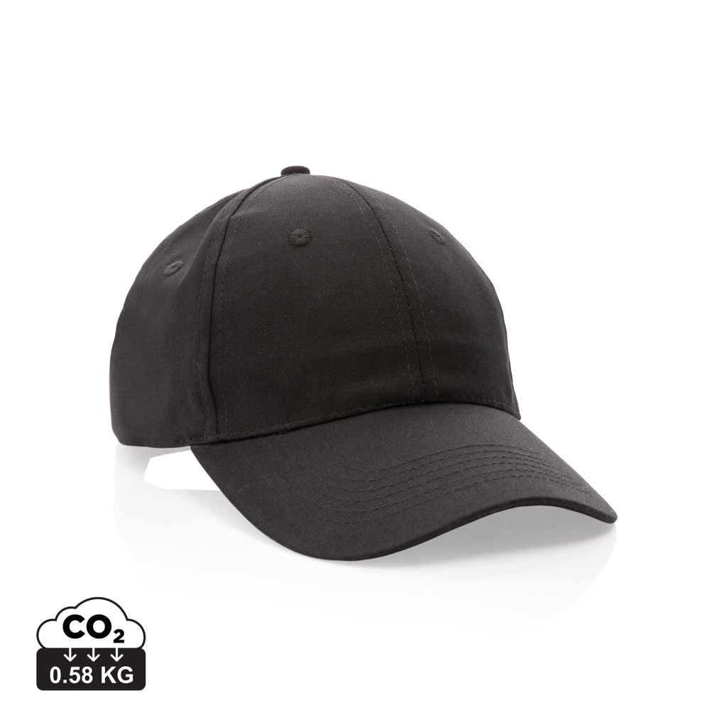 XD Collection Impact 6 panel 190gr Recycled cotton cap with AWARE™ tracer