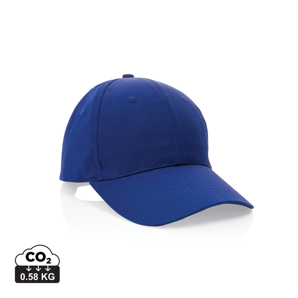 XD Collection Impact 6 panel 190gr Recycled cotton cap with AWARE™ tracer
