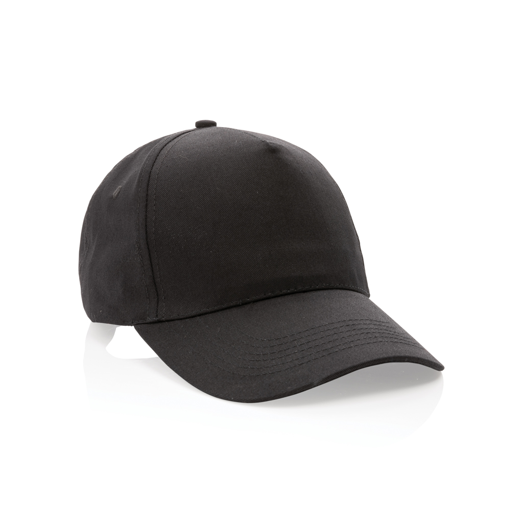XD Collection Impact 5 panel 190gr Recycled cotton cap with AWARE™ tracer