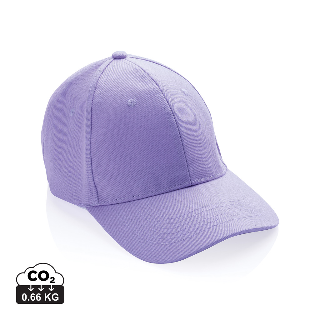 XD Collection Impact 6 panel 280gr Recycled cotton cap with AWARE™ tracer