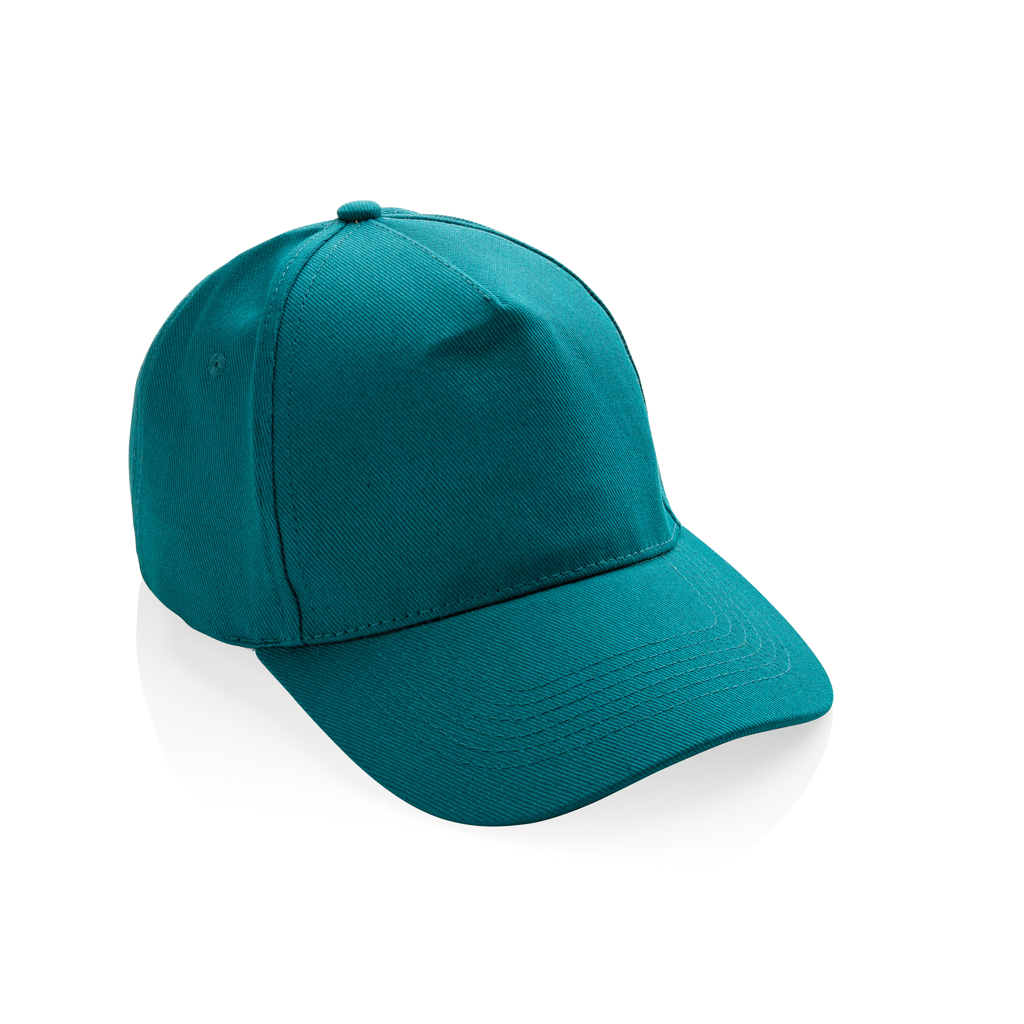 XD Collection Impact 5panel 280gr Recycled cotton cap with AWARE™ tracer