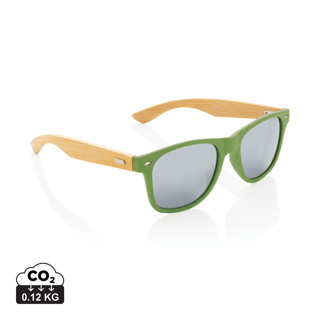 XD Collection Bamboo and RCS recycled plastic sunglasses