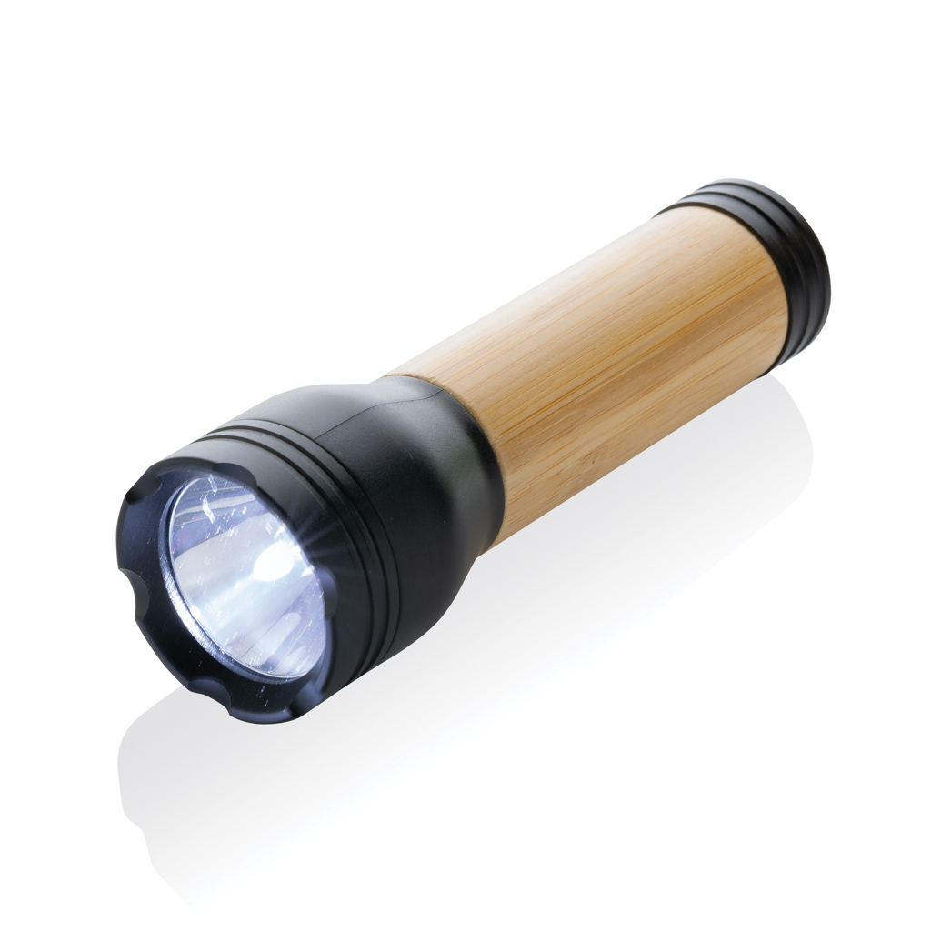 XD Collection Lucid 3W RCS certified recycled plastic & bamboo torch
