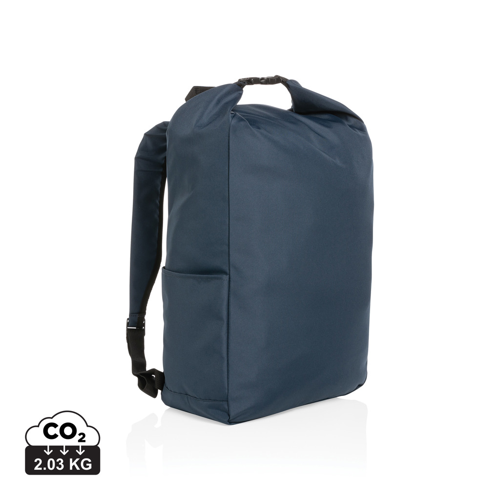 XD Collection Impact AWARE™ RPET lightweight rolltop backpack