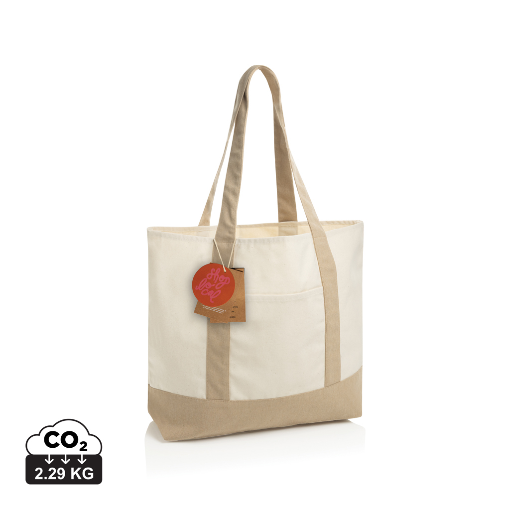 XD Xclusive SHOP LOCAL AWARE™ recycled cotton 350gsm Tote bag