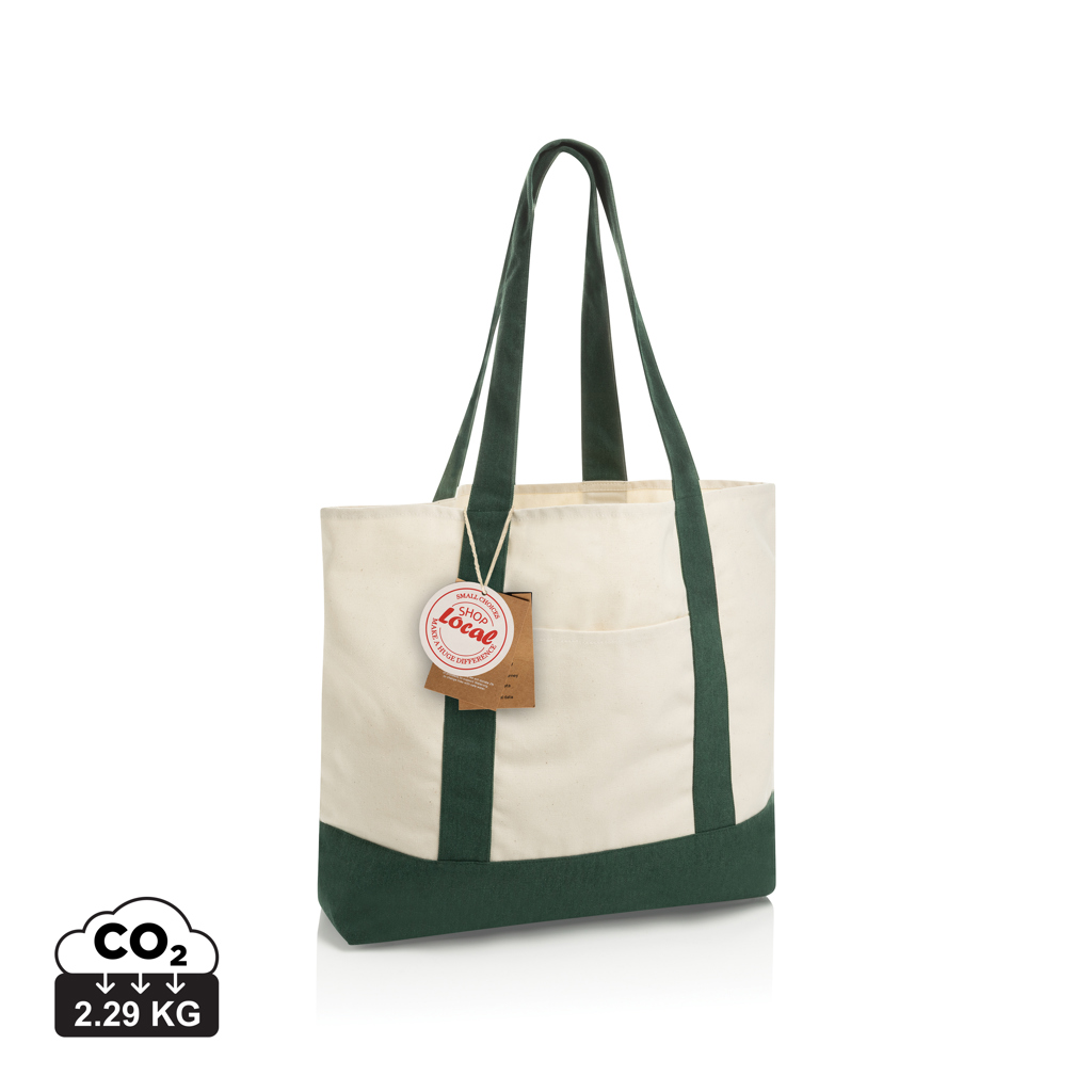 XD Xclusive SHOP LOCAL AWARE™ recycled cotton 350gsm Tote bag