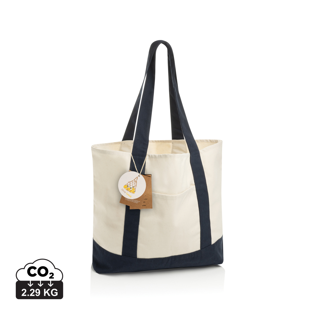 XD Xclusive SHOP LOCAL AWARE™ recycled cotton 350gsm Tote bag