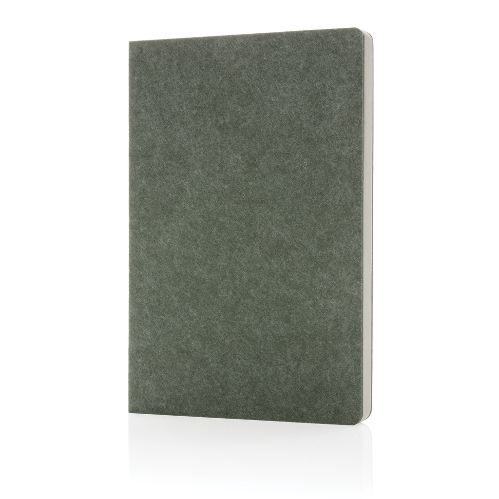 XD Collection Phrase GRS certified recycled felt A5 notebook