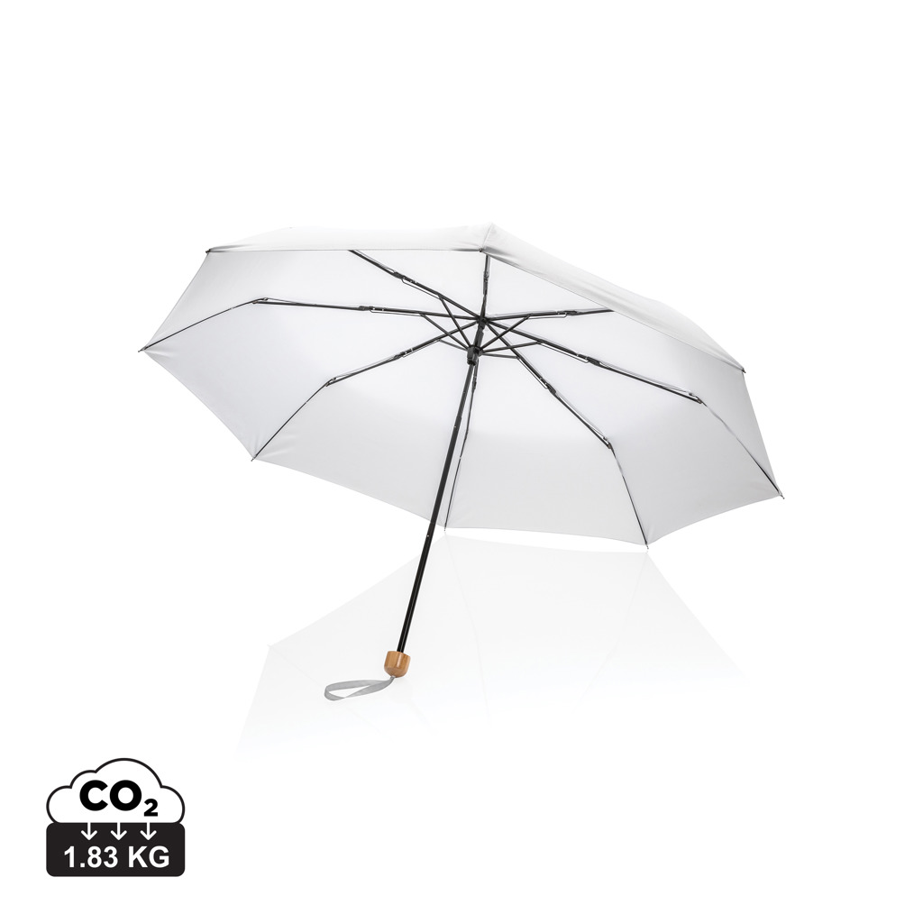 XD Collection 20.5″ Impact AWARE™ RPET 190T Pongee bamboo mini umbrella