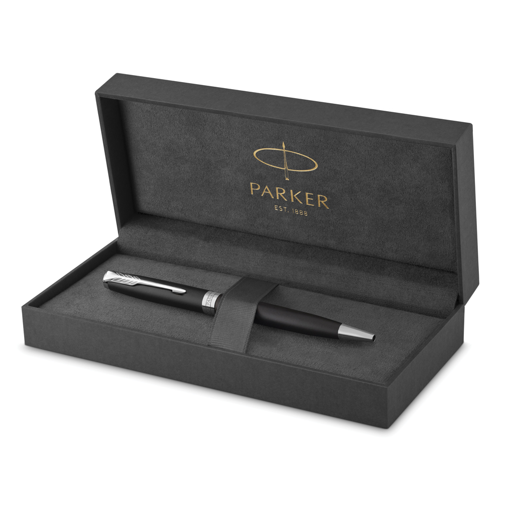 Parker Parker SONNET Ballpoint Pen, Matte Black with Palladium Trim