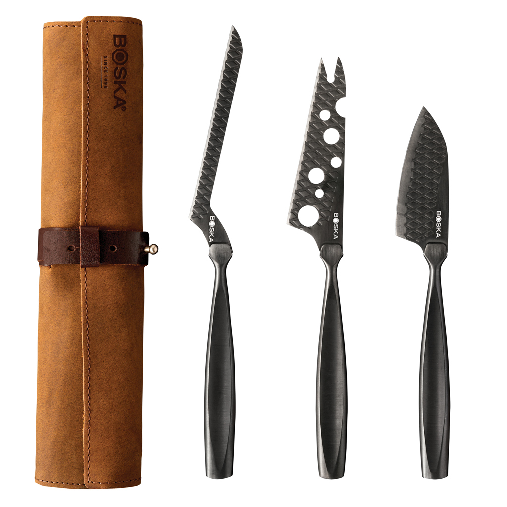 Boska BOSKA Cheese Knife Set Monaco+ Black