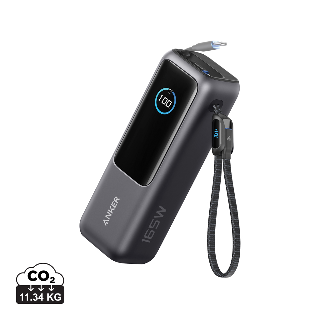 Anker Anker Power Bank 25.000 mah 165W, Built-in retractable cable