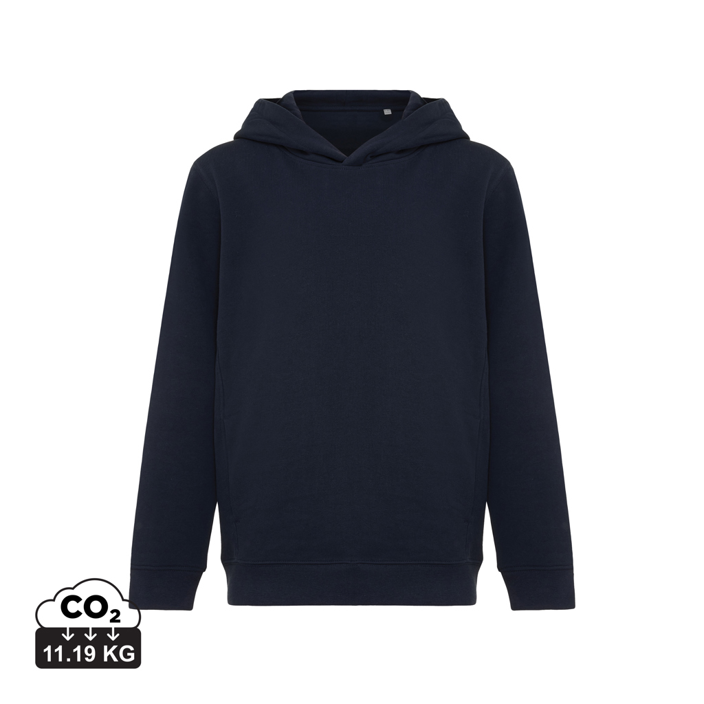 iqoniq IQONIQ Yengo kids recycled cotton hoodie with sidepockets