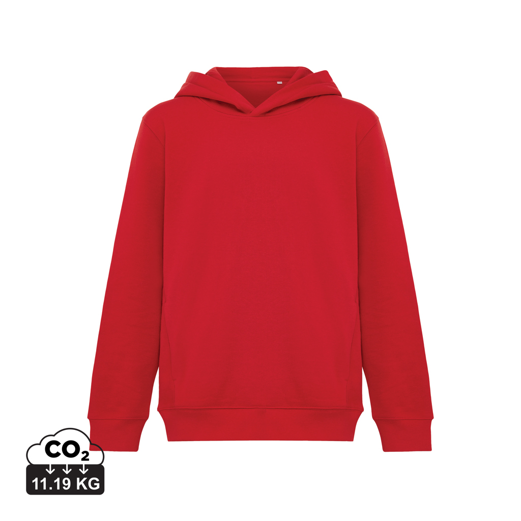 iqoniq IQONIQ Yengo kids recycled cotton hoodie with sidepockets