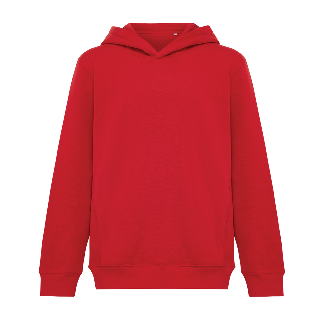 iqoniq IQONIQ Yengo kids recycled cotton hoodie with sidepockets