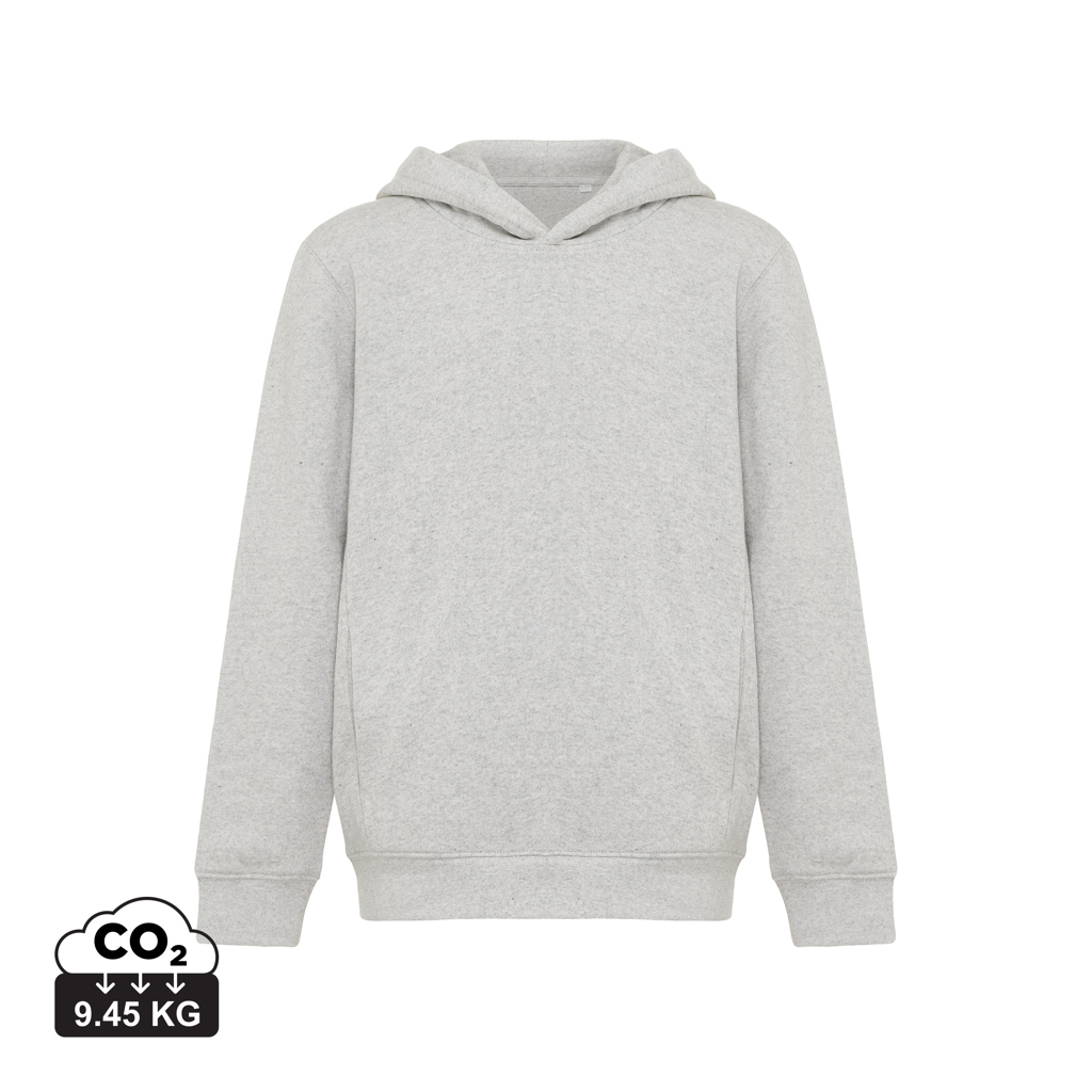 iqoniq IQONIQ Yengo kids recycled cotton hoodie with sidepockets