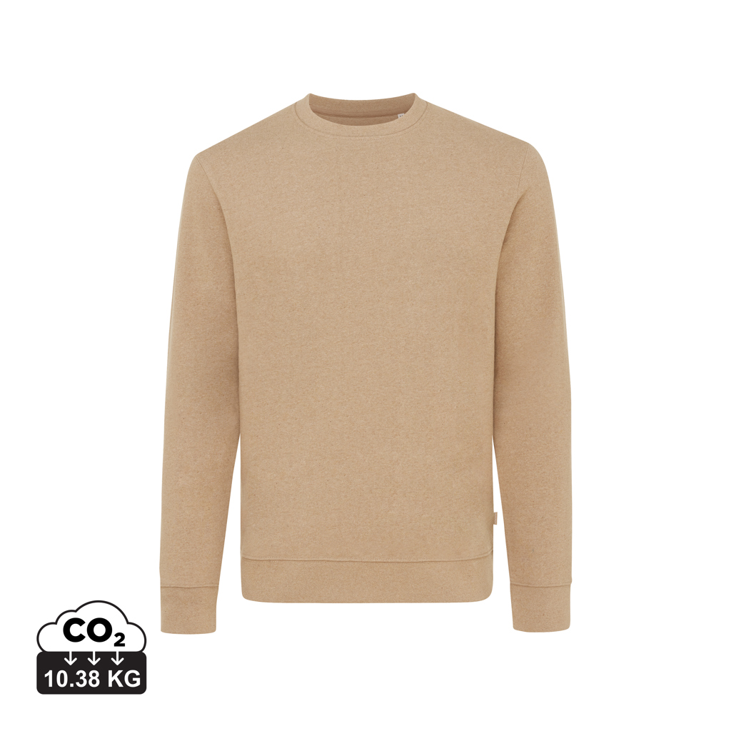 iqoniq IQONIQ Denali recycled cotton crew neck undyed