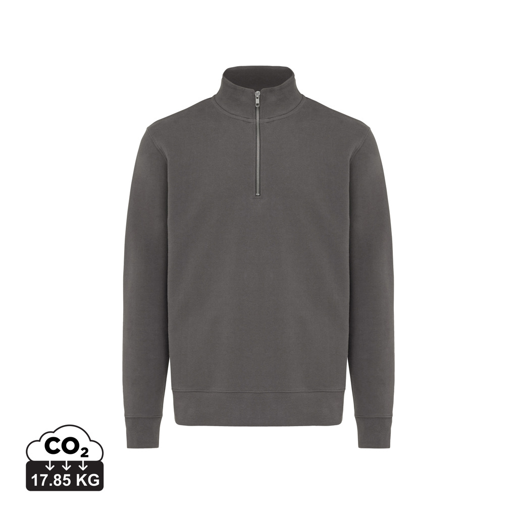 iqoniq IQONIQ Elgon recycled cotton quarter zip sweater