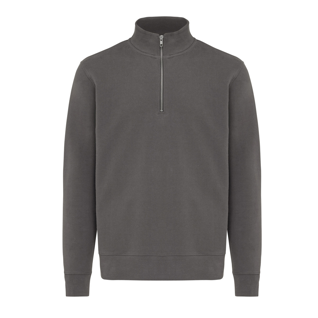 iqoniq IQONIQ Elgon recycled cotton quarter zip sweater